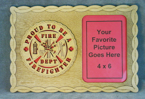 Firefighter Picture Frame
